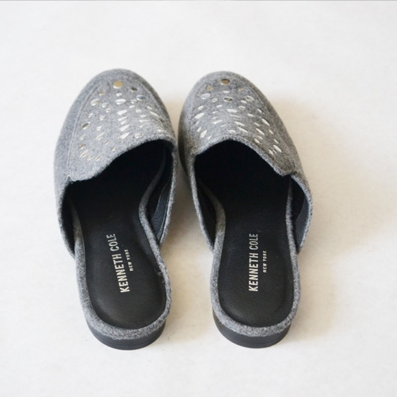 Kenneth Cole Velvet Stud Mules Slip On Shoes Sz 7M - Picture 4 of 8